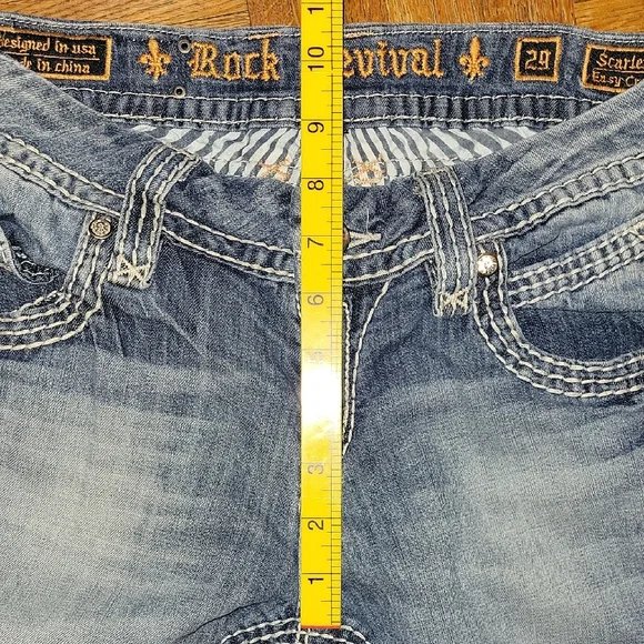 Rock Revival Scarlett Easy Crop Bootcut Denim Jeans Women's Size 29 - Picture 5 of 11
